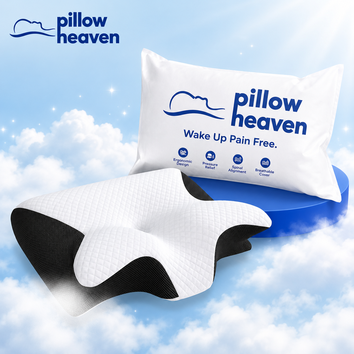 The Pillow That Ends Neck Pain - By Fixing Your Sleep Posture | 10 Year Sale 60% OFF