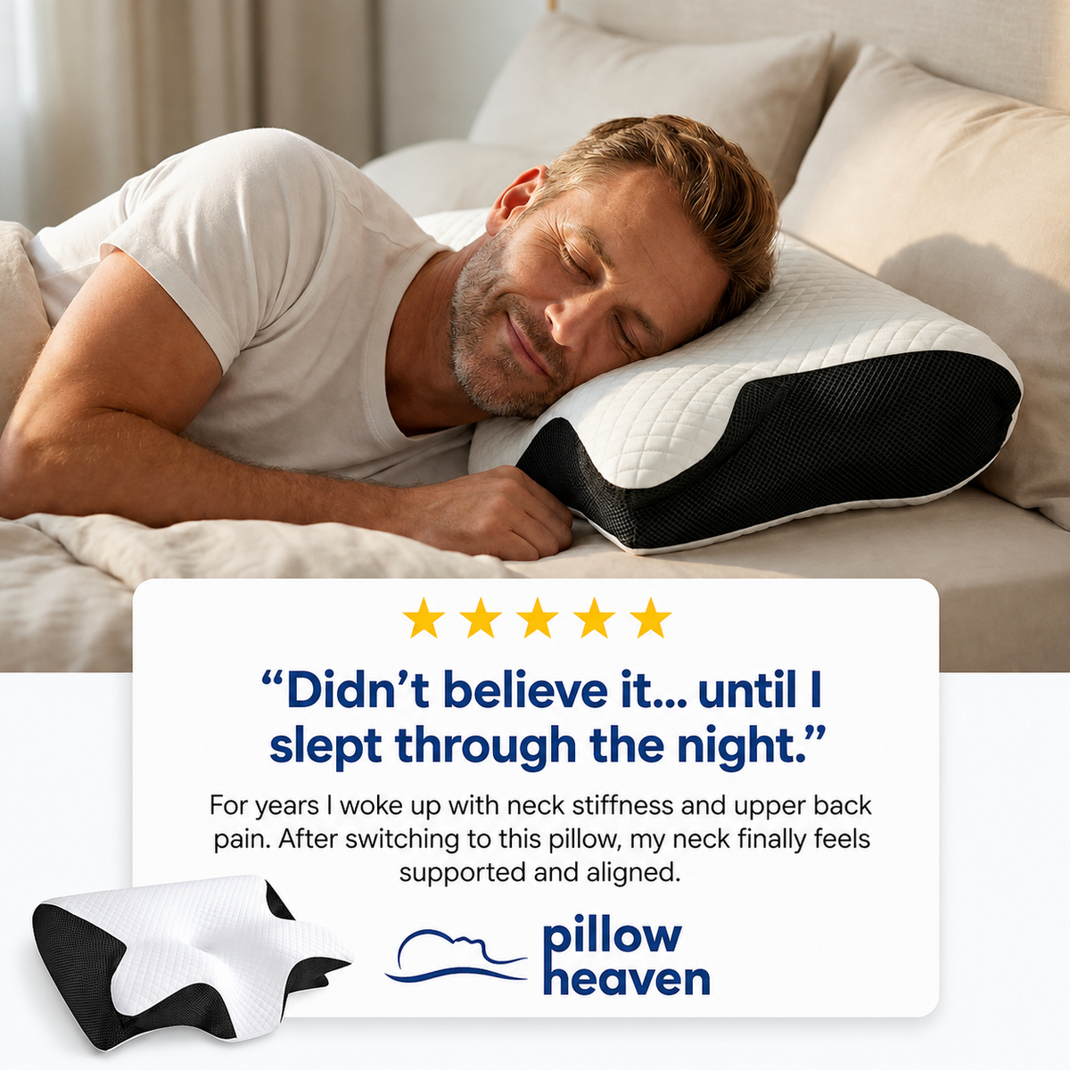 The Pillow That Ends Neck Pain - By Fixing Your Sleep Posture | 10 Year Sale 60% OFF