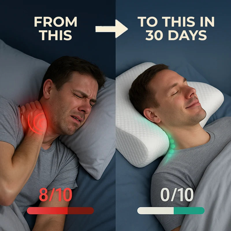 The Pillow That Ends Neck Pain - By Fixing Your Sleep Posture | 10 Year Sale 60% OFF